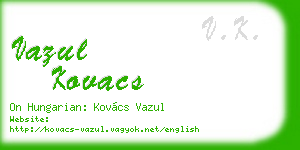 vazul kovacs business card